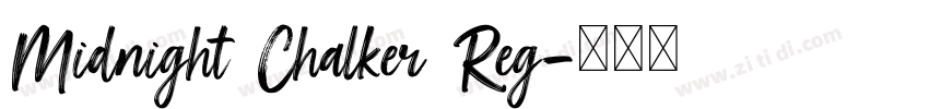 Midnight Chalker Reg字体转换